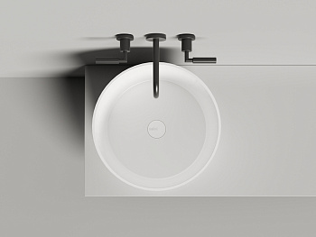 Раковина из искусственного камня S-Stone Salini ARMONIA 130118MF 50х50 накладная цвет мультиколор